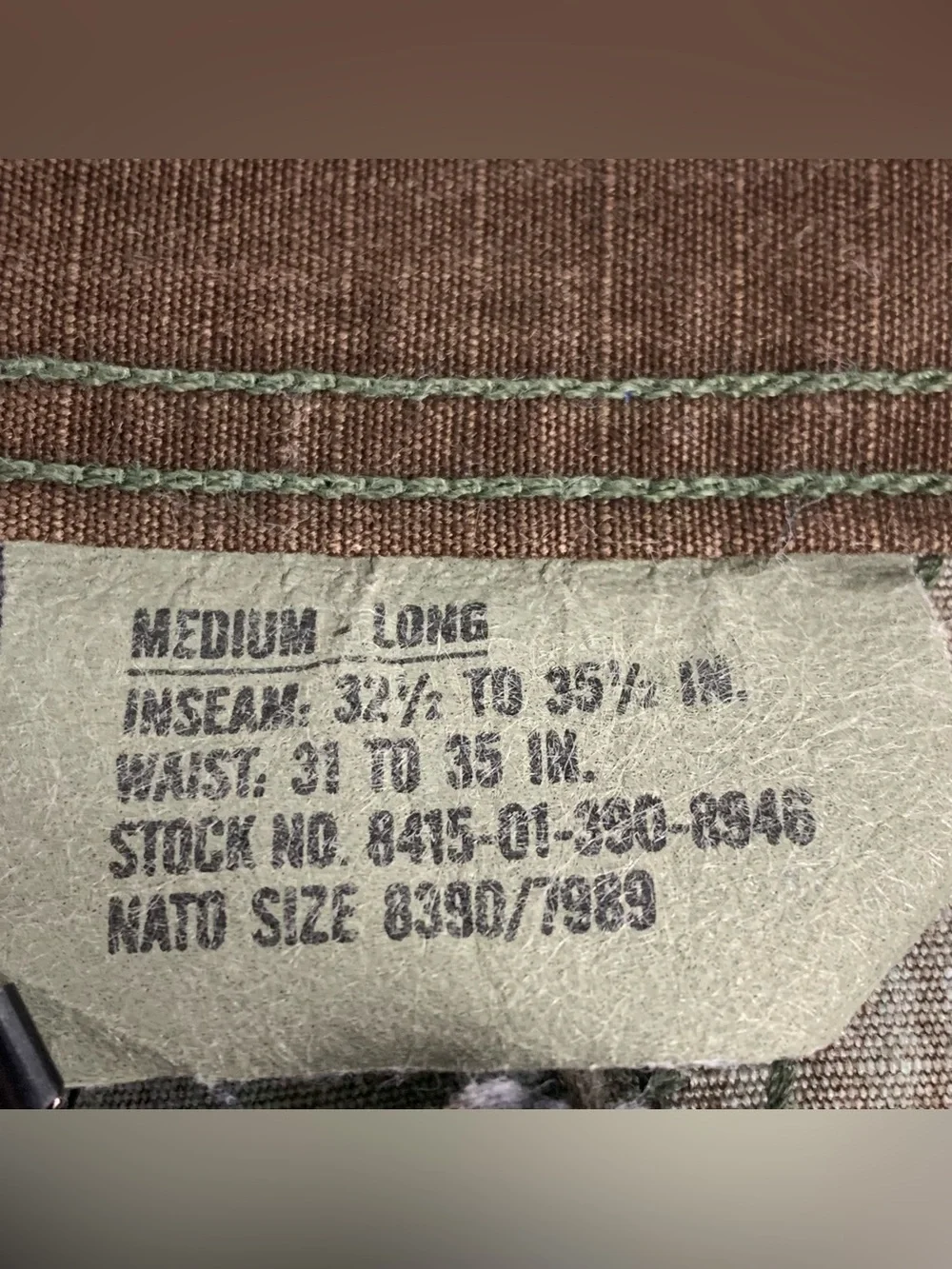 US Army Camo Pants Camouflage Woodland Combat Trousers Military Medium Long